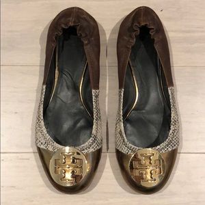 Tory Burch flats tri-colored